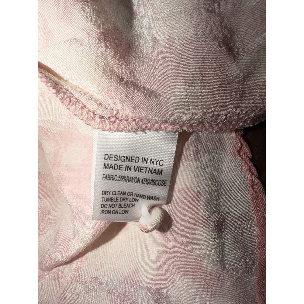 Yumi Kim Pink Floral Long Sleeve Mini Dress Size 2 - Picture 6 of 6